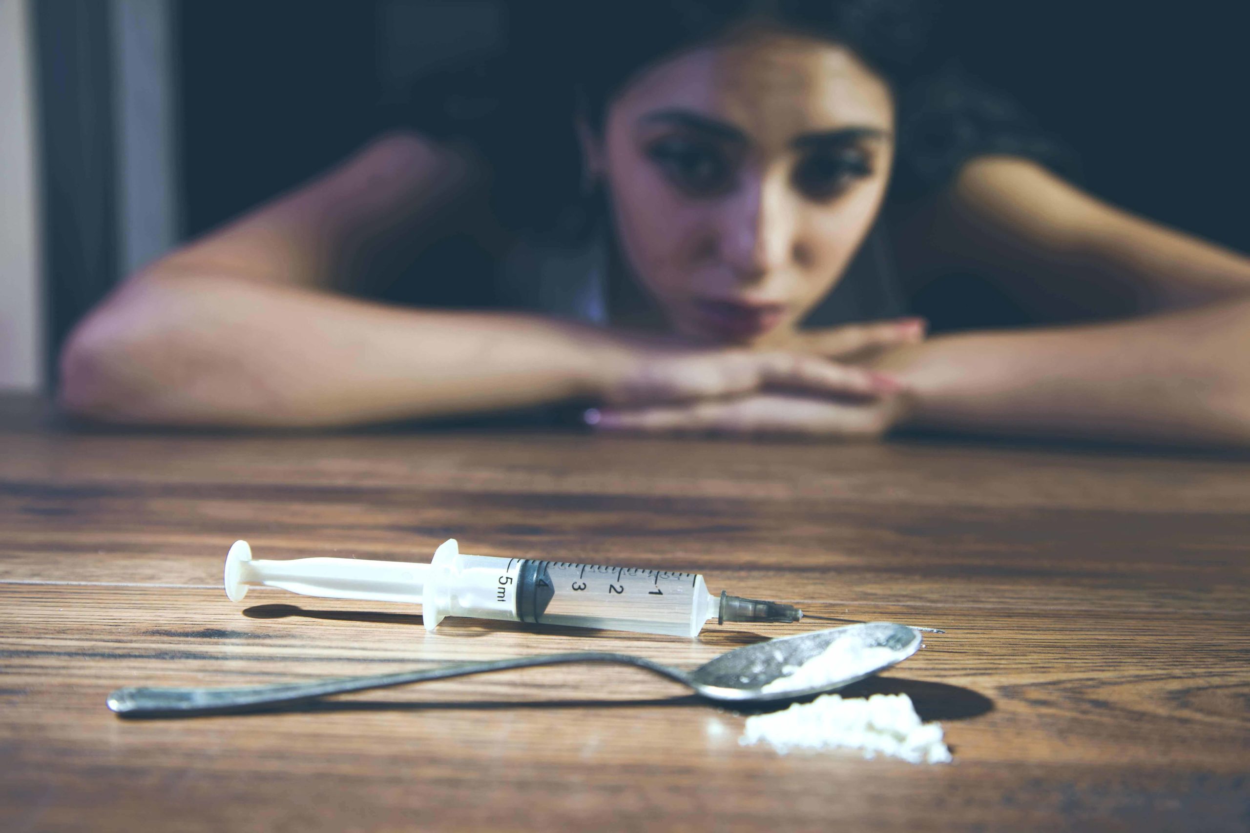 woman trying not to relapse and use drugs