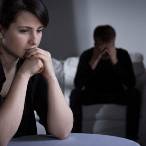 couple trying to cope with depression