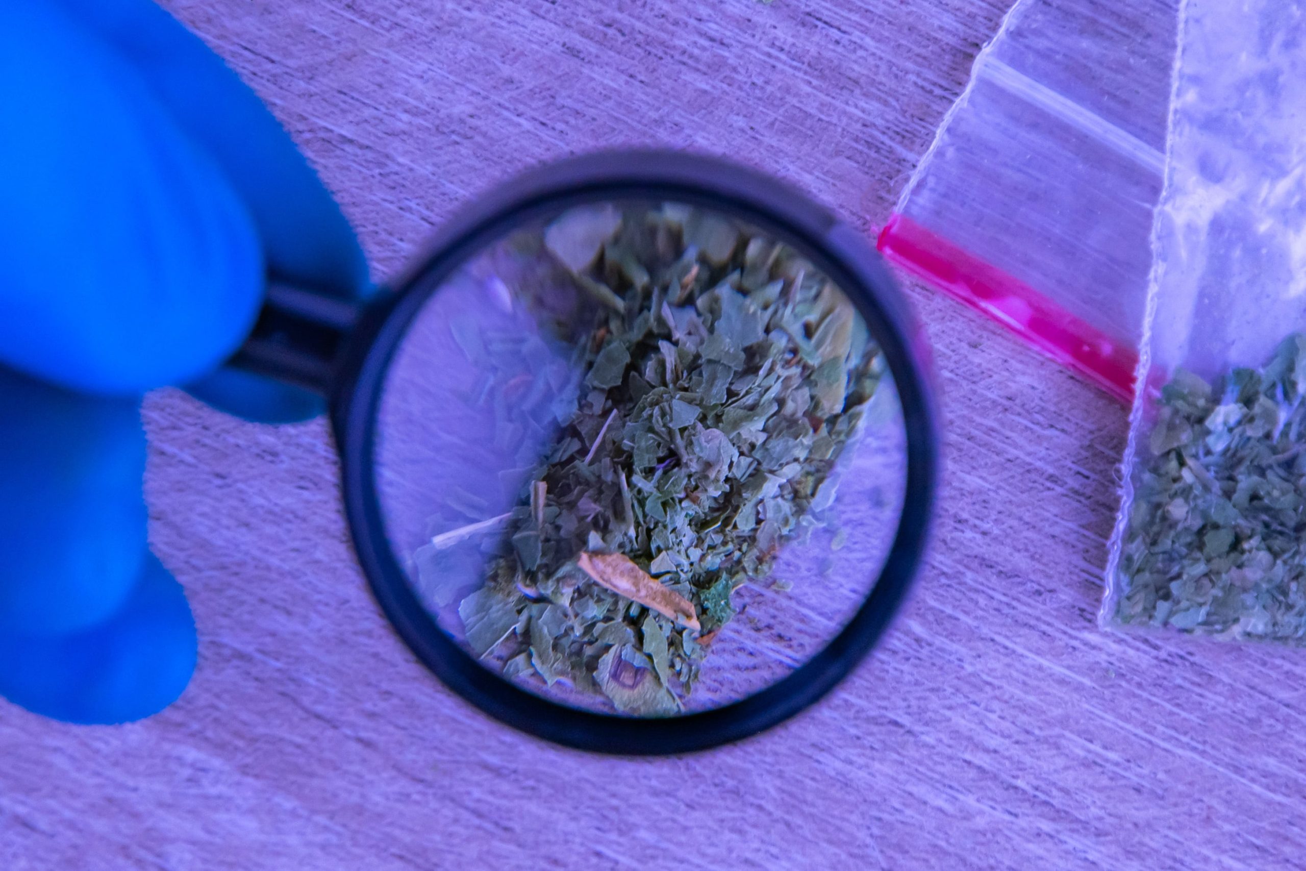 synthetic drugs under a magnifying glass